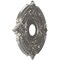 Ekena Millwork Attica Thermoformed PVC Ceiling Medallion Fits Canopies up to 5 5/8-in., Aged Dark Steel CMP16ATCST - alternate 5